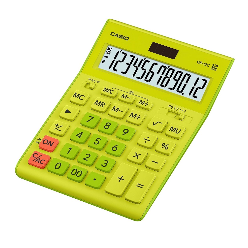 CASGR12GN KALKULATOR CASIO GR 12 GREEN - Slika 1