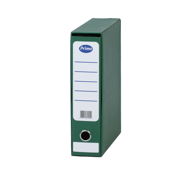 Registrator A4 kartonski Primo 8cm sa kutijom zeleni