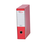 Registrator A4 plastificir široki sa kutijom i šinom crveni