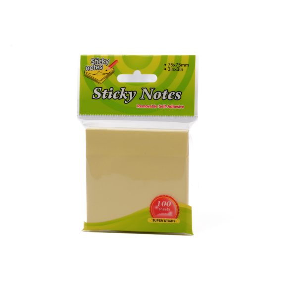 Stiker 76x76 100 lis pas žut