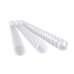 Spirala za koričenje pvc 18mm 100/1 bela - Slika 2