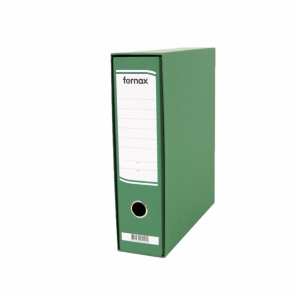 Registrator A4 kartonski Fornax 8cm sa kutijom zeleni
