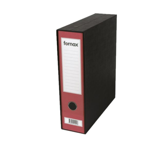 Registrator A4 Fornax Prestige 8cm sa kutijom crveni