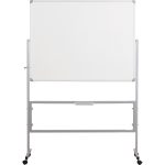 Bela magnetna tabla dvostrana 100x140, na stalku sa točkićima
