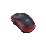 Bežični miš Logitech M185 1000dpi, crveni - optički